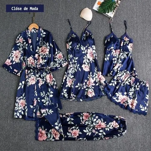 Conjunto De Pijamas De Satén Conjuntos De Pijamas De Novia
