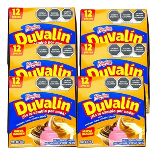 Duvalin 72 Pz 276 G Avellanavainilla Fresa Cajeta Ricolino