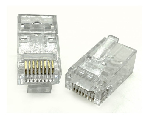 Ficha Rj45 Cat5 Plastica X10 Unidades - Envios Full