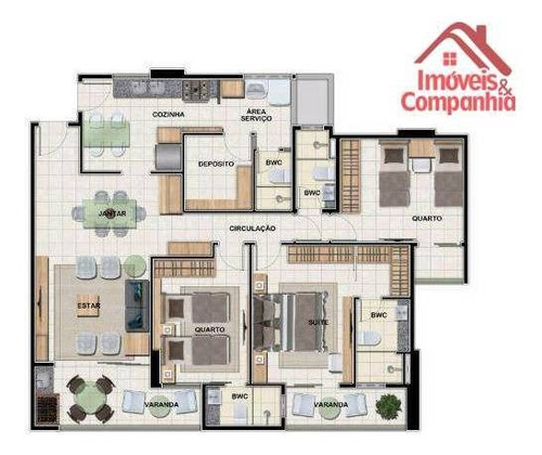 Imagem 18 de 18 de Apartamento Com 3 Dormitórios À Venda, 110 M² Por R$ 950.000,00 - Joaquim Távora - Fortaleza/ce - Ap1574