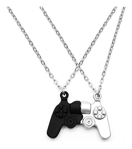 Collar Para Pareja Control Video Juego Gamer Iman + Estuche 