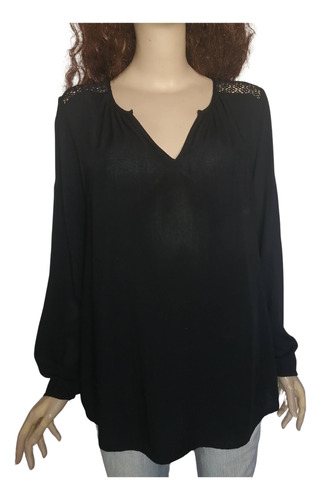 Blusa Mujer Manga Larga Old Navy Talla L Viscosa Impecable