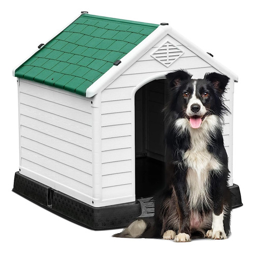 Yitahome Casa Grande De Plástico Para Perros Casa Para Perro