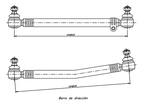 Barra Larga De Direccion Mercedes Benz Oh 1621 L