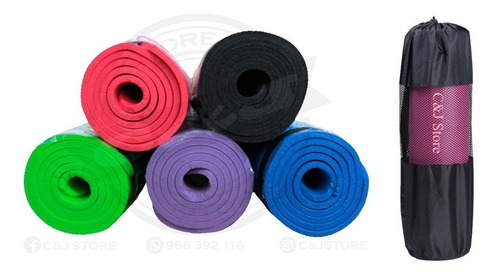 Colchoneta Yoga Mat Fitnnes Piso Terapia 10mm De Espesor