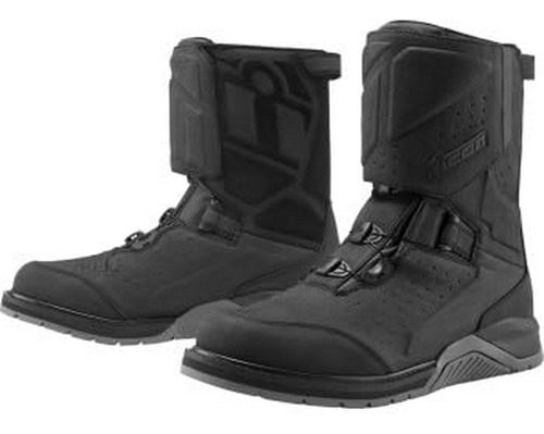 Botas De Moto Icon Alcan Wp Negras Talla 10