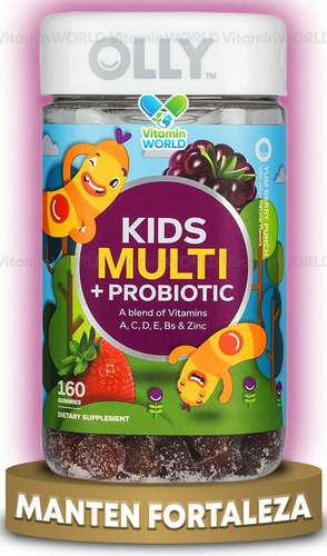 Olly Kids Multivitaminas + Probioticos Con 160 Gomitas