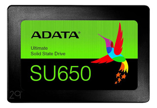 Disco sólido SSD interno Adata Ultimate SU650 ASU650SS-960GT-R 960GB negro