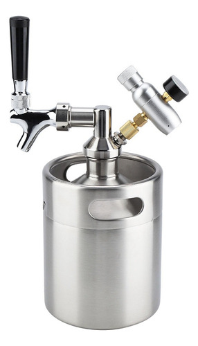 Barril De Cerveza De Acero Inoxidable 2l Mini Barril Grifo P