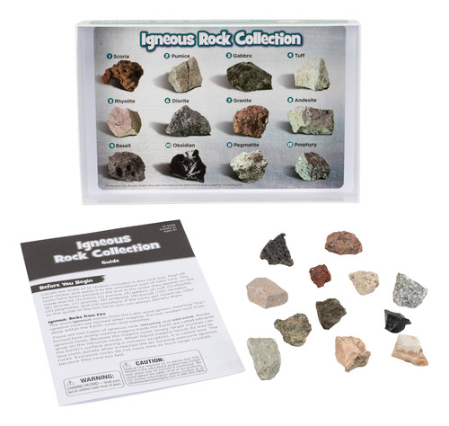 Coleção Rock Mineral Fossil Educational Insights 57 Peças