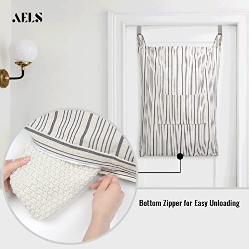 Cesta De Lavandería Colgante Con Ganchos Y Bolsa Lavable