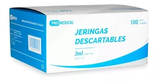 Jeringa Descartable De 3 Ml Marca Promedical