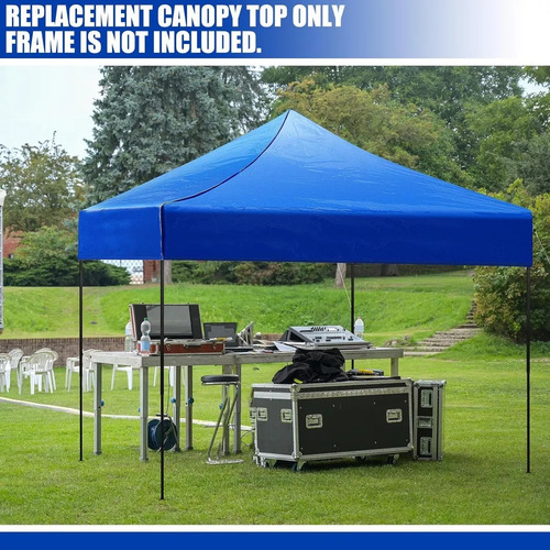 Toldo De Jardín Impermeable De Repuesto Azul De 3 X 3 M