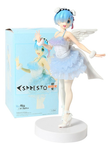 Re Zero Life In Another World Angel Rem Figura En Caja 