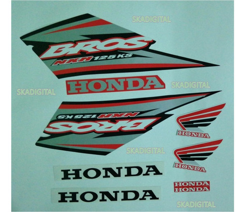 Kit Completo De Calcomanías Honda Bross 125