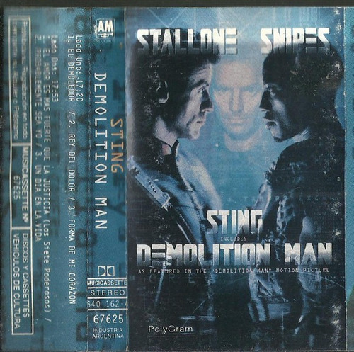 Sting - Demolition Man Cassette Nuevo Sellado