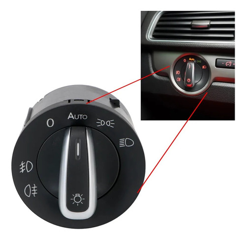 Interruptor Chave De Farol C/ Função Auto Vw Polo,golf
