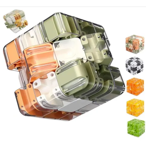 Puzzle Maze Cube 3D Con Pallina – Labirinto Rotante 6,9 Cm, Antistress E Allenamento Mentale
