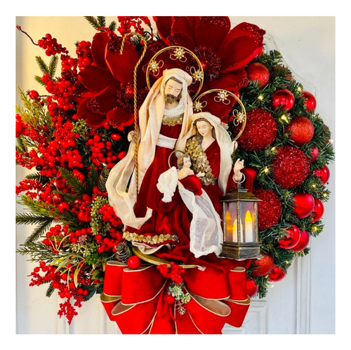 Corona De Navidad Adornos Puerta Colgante Árbol Accesorios