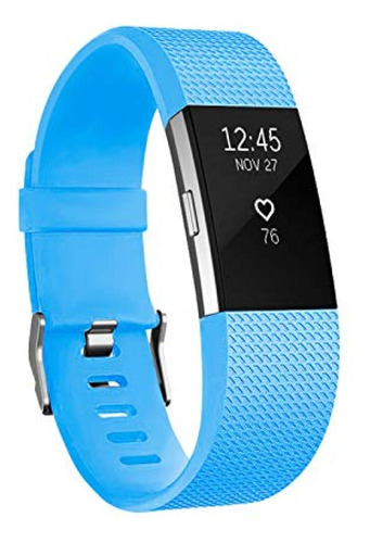 Malla Small Para Fitbit Charge 2 Azul Claro -7d3sdnsc