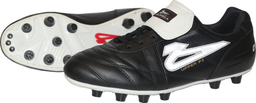 Zapatos Futbol Soccer Olmeca Modelo Upper Negro En Piel