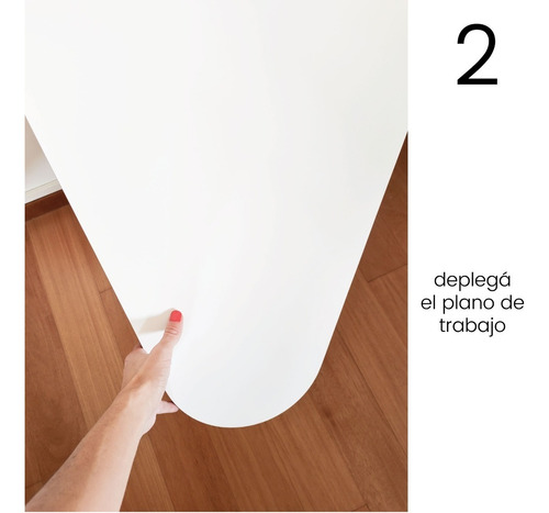 Escritorio Tres, Plegable + Soporte De Celu