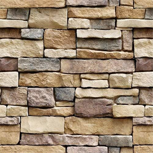 Imagen 1 de 9 de Paneles  Yancorp Stone Wallpaper Rock Papel Autoadhesivo Pee