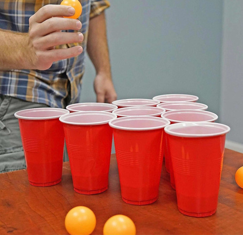 Beer Pong Juego De Cerveza / Tenis De Mesa Set 40 Piezas