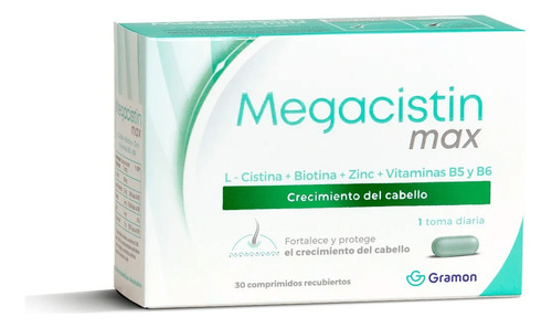 Megacistin Max Fortalecedor Anti Caida Cabello X 30 Comp