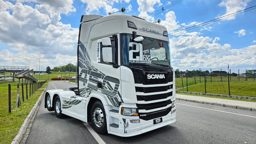 Scania R450 6x2 Ano 21 Highline Euro 5 Aut Ipva 2025 Pago!