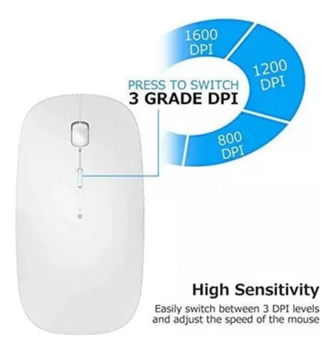 Ratón Inalámbrico Con Conexión Bluetooth Y Usb, Universal
