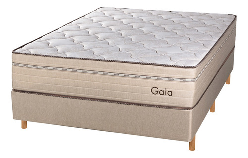 Sommier Queen De Espuma Y Resortes Encapsulados Gaia