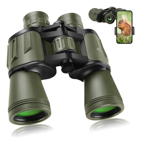 Binóculos Landview 20x50 De Alta Potência Com Adaptador De S