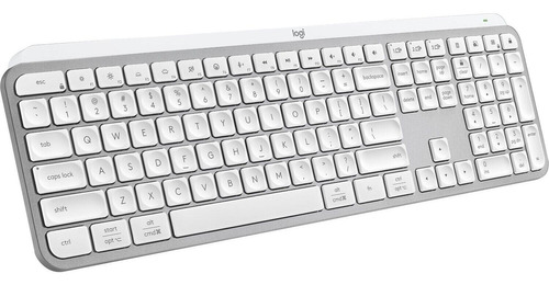 Teclado Logitech Mx Keys  Para Pc Y Mac -  Gris Pálido