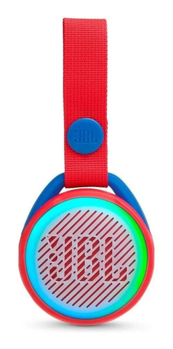 Imagen 2 de 3 de Parlante JBL JR Pop portátil con bluetooth waterproof apple red 110V/220V