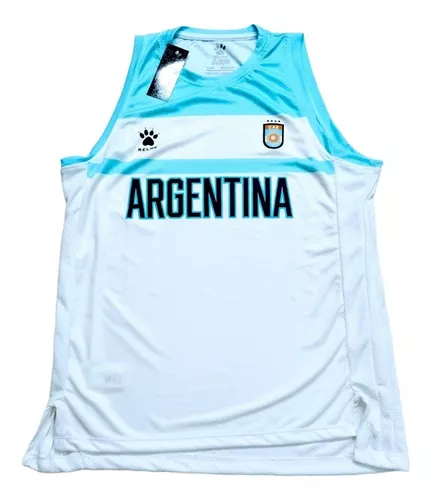 Camiseta Musculosa Argentina Basquet 2023 Titular Niño