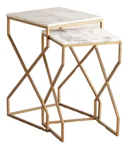 Comprar Par De Mesas Laterales, Marbel Design Modelo Ml018
