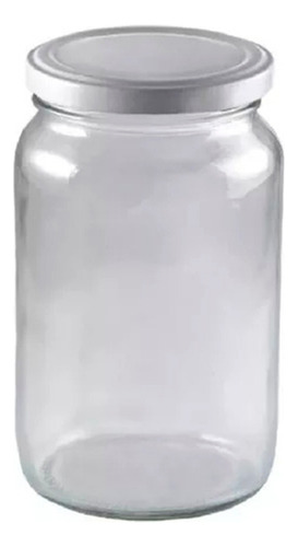 Frasco Mermelada Amanecer Conserva 360ml Tapa Metálica X12 Blanco