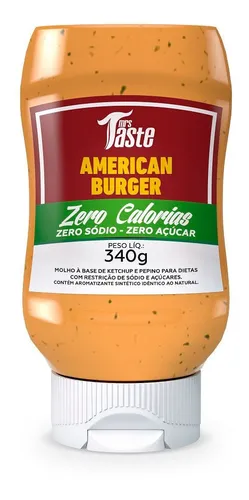 comprar Mrs Taste Aderezo American Burguer Zero Calorias X 340 Gr