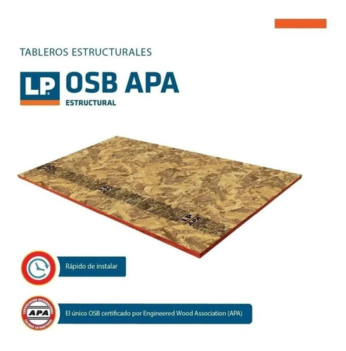 Placa Osb Fenolico Lp 15 Mm Apa Estructural Pino