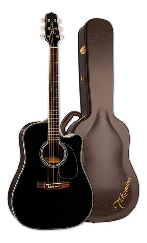 Takamine Ef341dx Dreadnought Acústico-eléctrico Negro