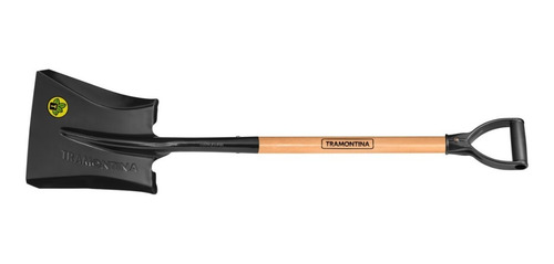 Pala Cuadrada Ancha Mango De Madera 71 Cm Tramontina