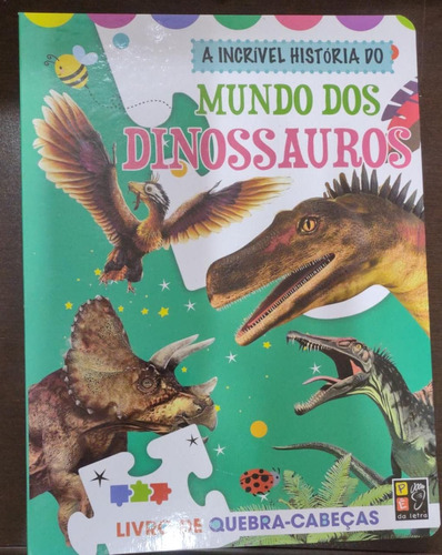 Livro De Quebra-cabeca Mundo Dos Dinossauros: Livro De Quebra-cabeca Mundo Dos Dinossauros, De Misse, James. Editora Pé Da Letra, Capa Capa Comum, Edição 0.0 Em Português, 2022