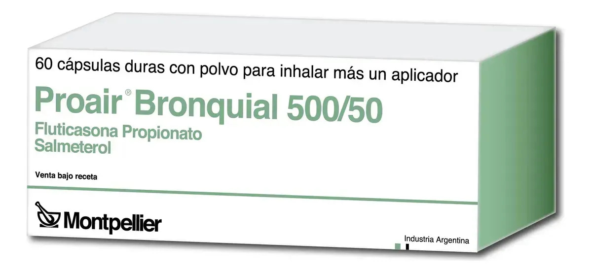 Proair Bronquial 500 Mcg/50 Mcg Cáps. Para Inhal., 60 Cápsulas + Aplicador