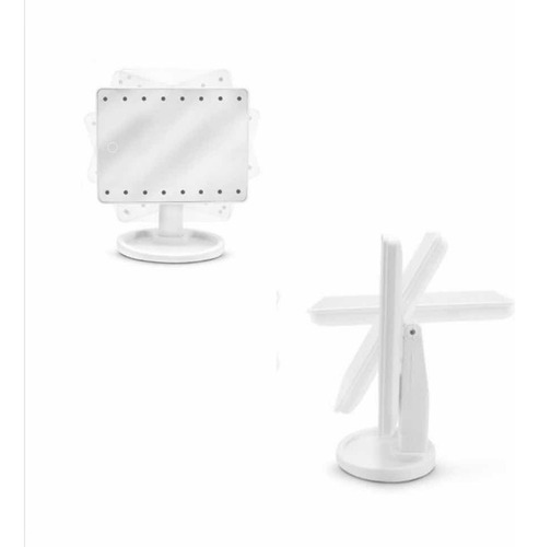 Espejo Para Tocador Con Luz Led Ajustable Y Rotación De 360°