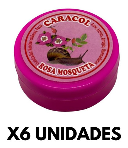 Crema De Rosa Mosqueta Y Baba De Caracol Pack 6 Unidades