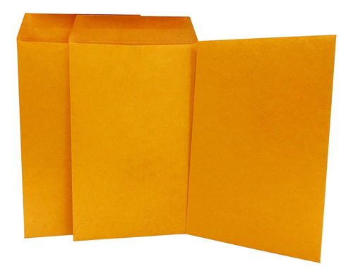 Sobre Bolsa Esquéla Con Cierre Engomado Color Amarillo 15x22