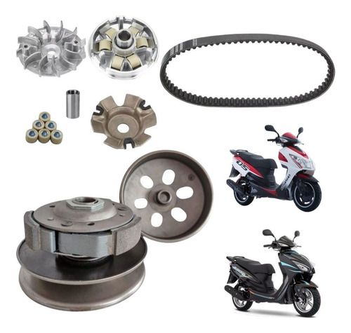 Kit Transmision Completa Para Motoneta Gs150 Gsc150