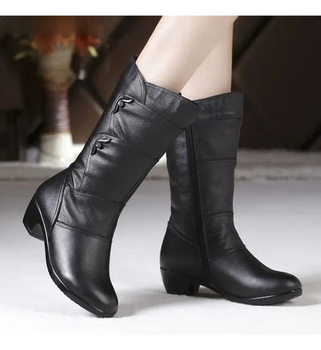 Botas De Moda Feminina, Forradas De Lã, Estilo Coreano Quent