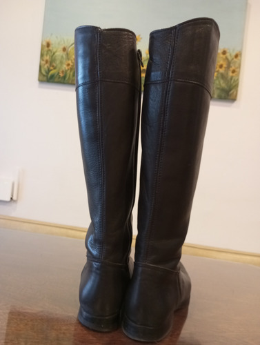 Botas De 100% Cuero, Mujer 39/40 Poco De Uso. (Usado)